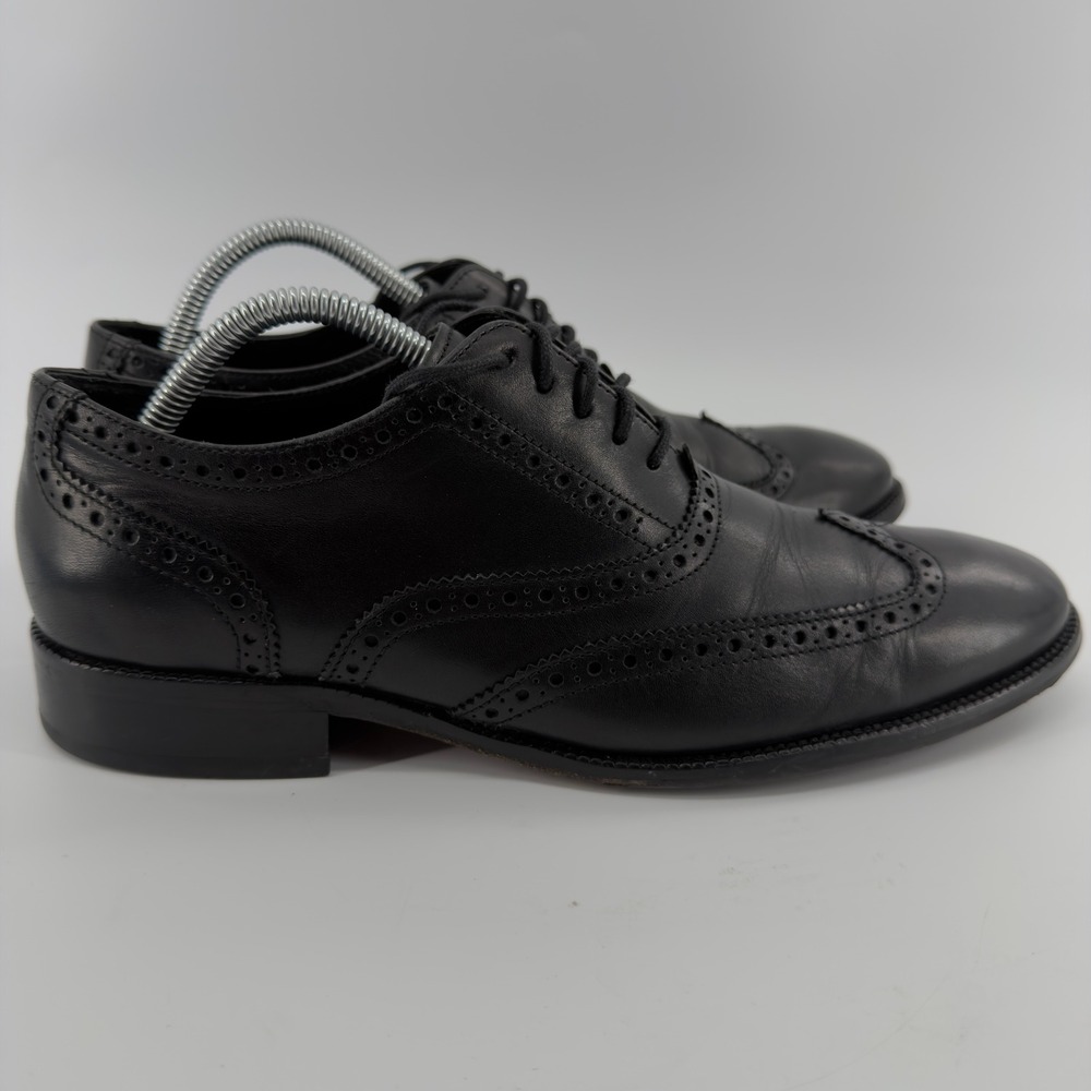 Cole Haan Cambridge Wingtip Oxford Mens 9 M Black Leather Dress Shoes